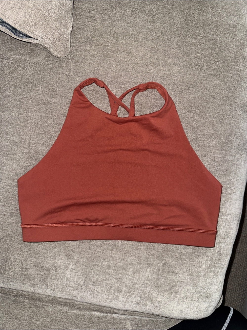 lululemon athletica High-Neck Rust Sports Bralette